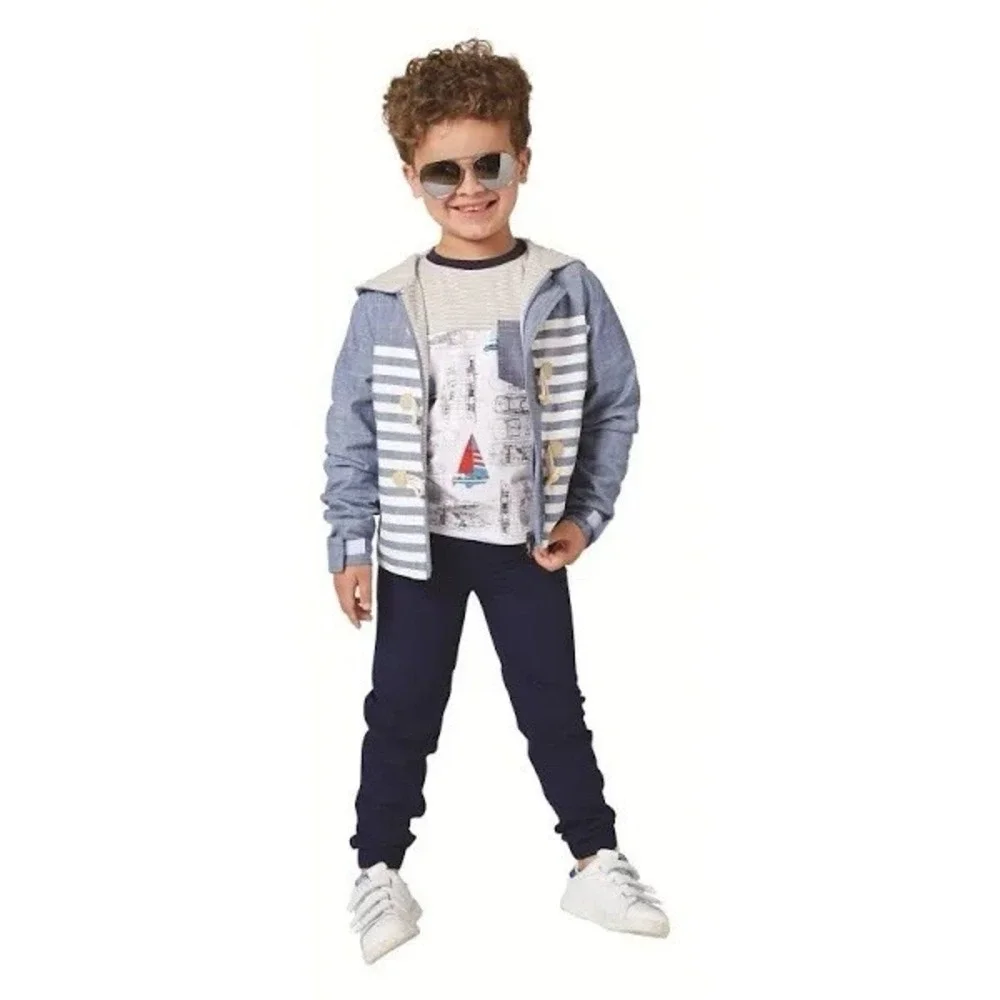 Andy & Evan Blue Reversible Toggle Parka Jacket‎ Size 6t Unisex ($74)
